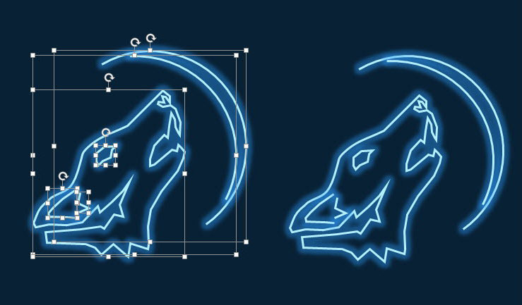 使用PPT將字母設計為霓虹燈效果具體操作步驟