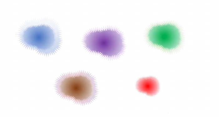 PPT繪畫出噴濺效果色彩墨痕詳細操作步驟