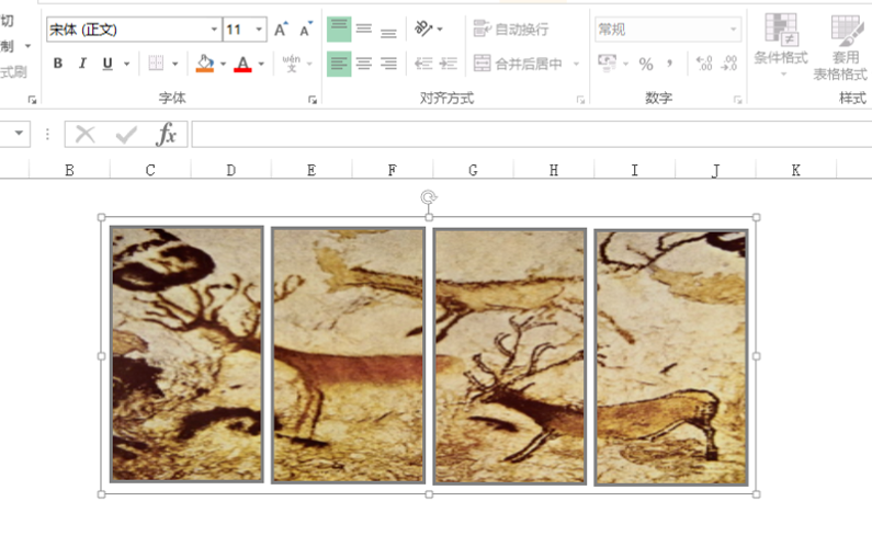 Excel制作出壁畫效果詳細操作方法