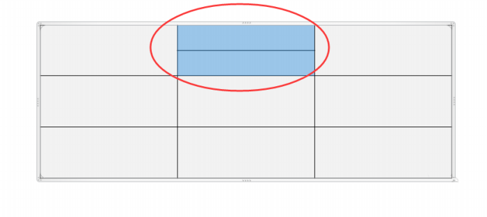 PPT中表格內單元格拆分以及合并具體操作步驟
