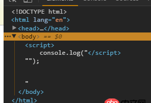 javascript - 在<script>標(biāo)簽中輸出</script>的疑問