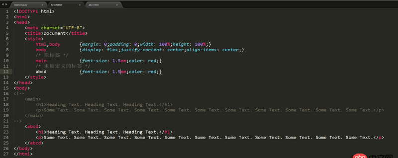 html5 - 為什么瀏覽器可以顯示HTML文檔中未被定義的標簽?