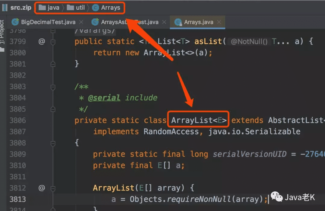 Java Arrays.AsList原理及用法實例