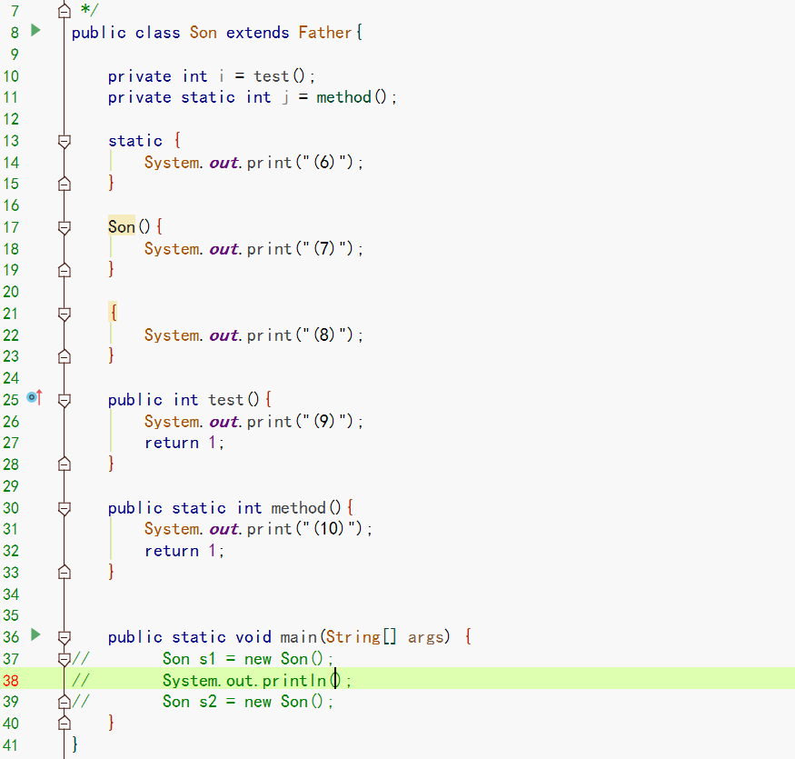 通過(guò)實(shí)例解析Java類(lèi)初始化和實(shí)例初始化