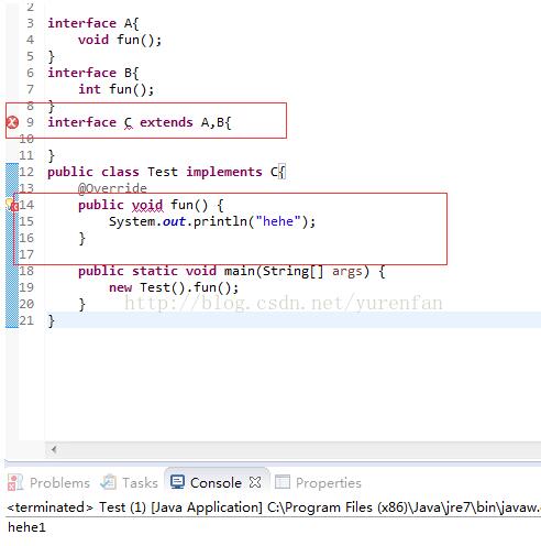 淺談Java 繼承接口同名函數(shù)問(wèn)題