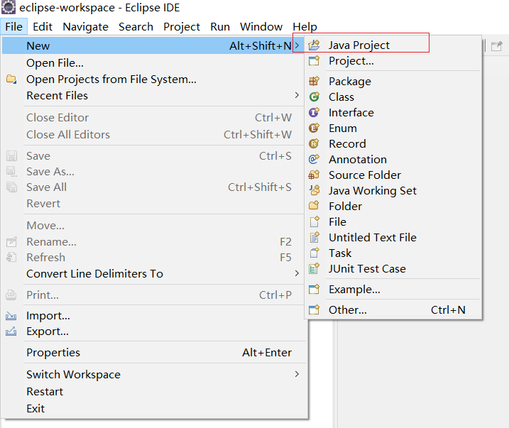 Eclipse新建項(xiàng)目不可選擇Java Project問(wèn)題解決方案