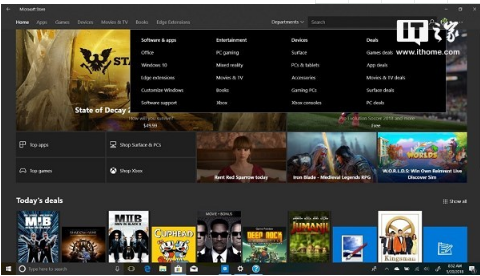 內容細分!微軟Windows10應用商城或將新增分類菜