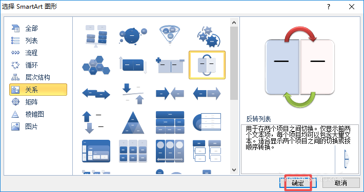 word2010制作出一個反轉列表圖具體方法