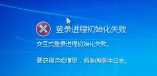 win7電腦中出現登陸進程初始化失敗的詳細解決方法