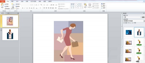 PPT中圖片添加隨機線條效果具體操作步驟