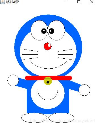 java繪制哆啦A夢 超可愛