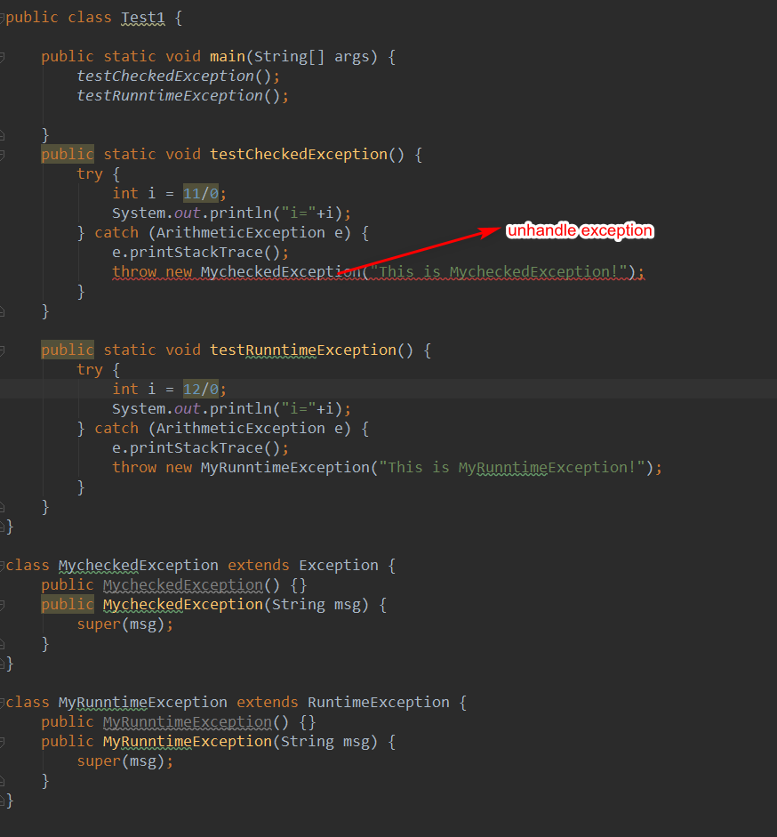 Java throw和throws使用區別分析