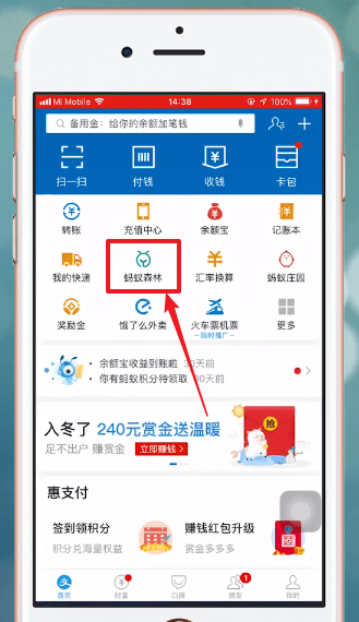 支付寶中螞蟻森林設(shè)置不讓別人收取能量具體操作方法