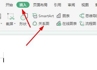 WPS中插入創意關系圖具體操作方法