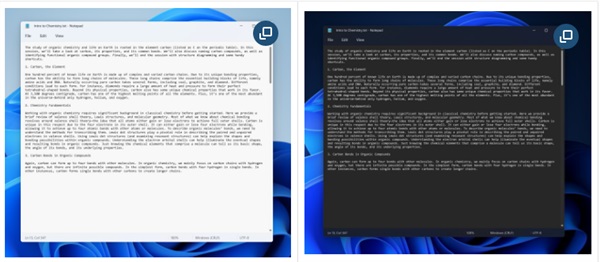 微軟重新構建win11記事本應用 功能和界面煥然一新