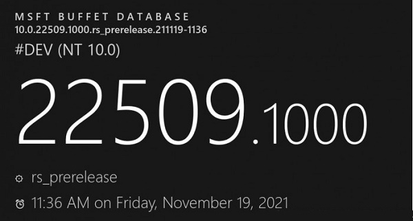 新版win11 Build 22509發(fā)布 調(diào)整菜單任務(wù)欄布局等