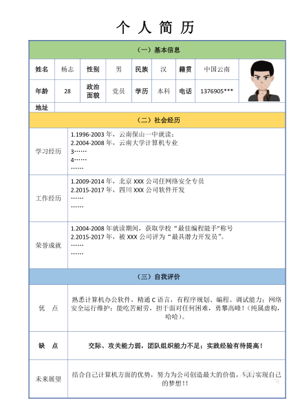 使用wps制作出漂亮個人簡歷具體操作方法