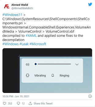 微軟win11全新音量設置窗口曝光 界面設計簡潔流暢