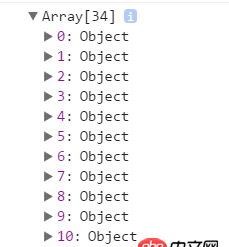 javascript - 新組成的數組打印出來出現問題,里面有對象,但長度為空