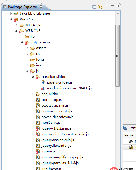 javascript - 網(wǎng)上找的bootstrap模板,復(fù)制到myeclipse之后,js為什么會報錯?