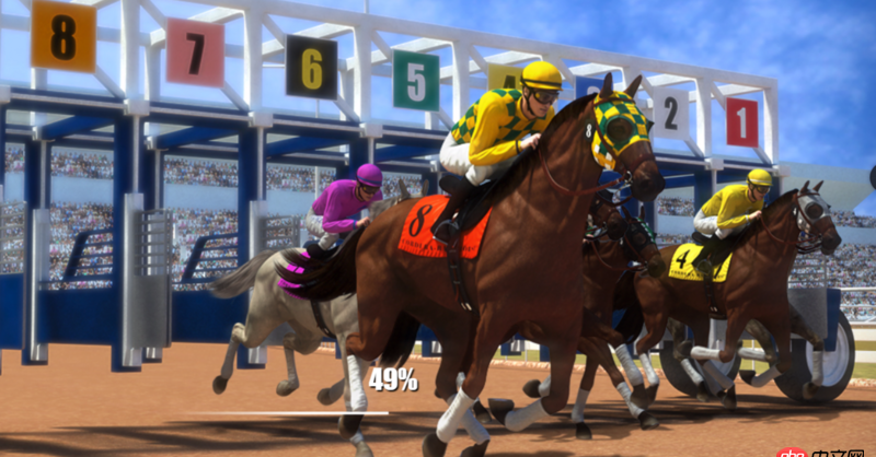 javascript - 想問下百分比進度條實現原理以及這種布局怎么實現，還有賽馬時背景跟著動的原理？