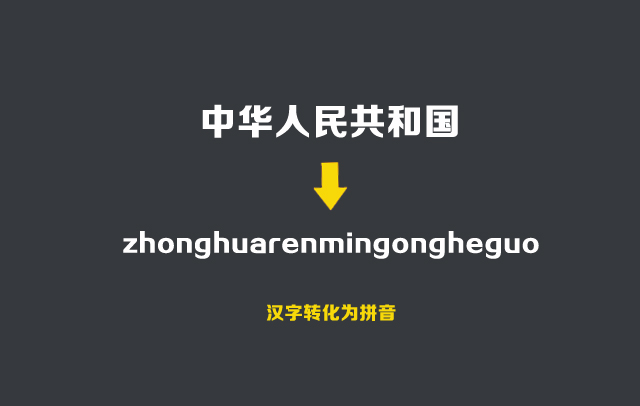 PHP漢字轉換為拼音的類