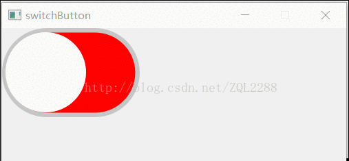 Qt模仿IOS滑動按鈕效果