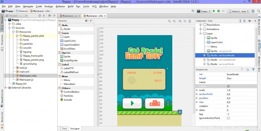 flappy bird游戲源代碼揭秘和下載 —— 可運行于android、ios和html5多平臺
