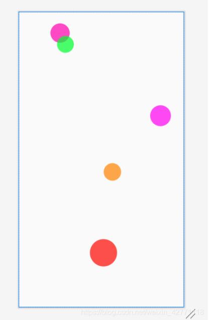 Android自定義View實現氣泡動畫