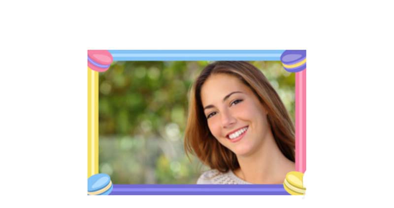 WPS中為圖片添加創(chuàng)意馬卡龍邊框具體操作流程