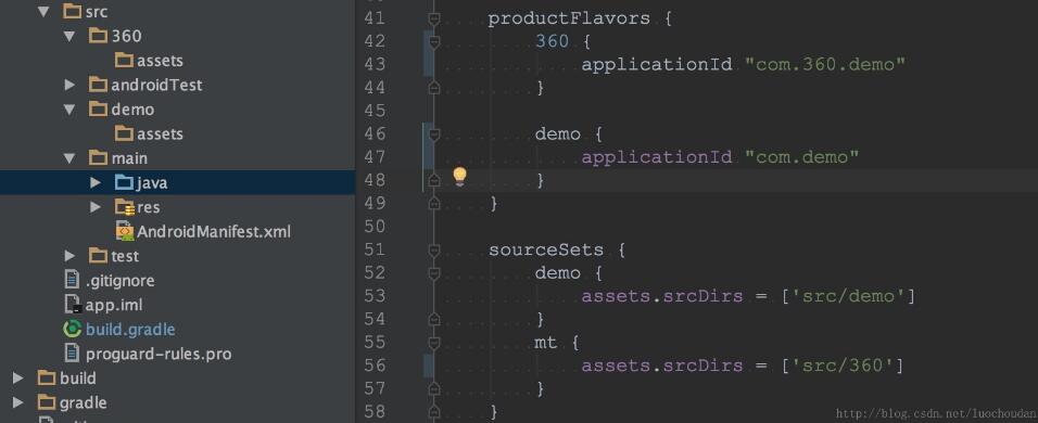Android 使用gradle打包Assets目錄的案例