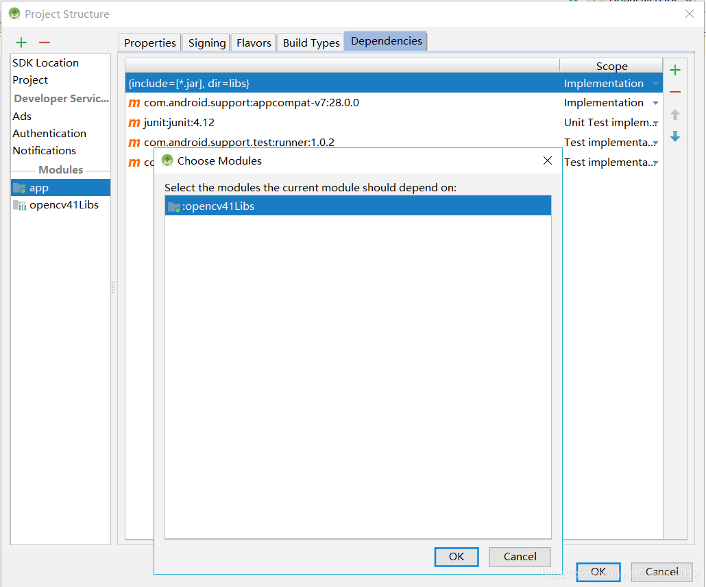 使用Android Studio創(chuàng)建OpenCV4.1.0 項目的步驟