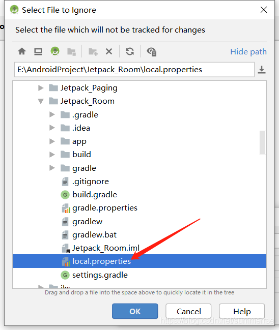 Android Studio 配置忽略文件的方法實現(xiàn)