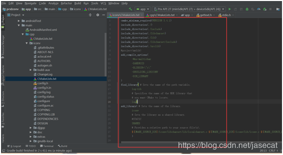 使用android studio開(kāi)發(fā)工具編譯GBK轉(zhuǎn)換三方庫(kù)iconv的方法