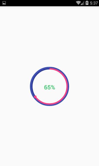Android自定義帶動畫效果的圓形ProgressBar