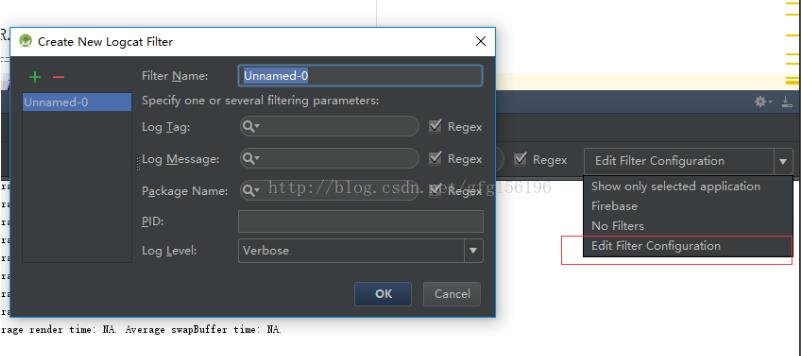 android studio logcat 無篩選 顯示全部日志 無應用包名區分方式