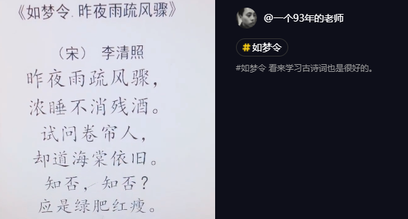 抖音昨夜雨疏風驟是什么歌 抖音昨夜雨疏風驟歌曲介紹