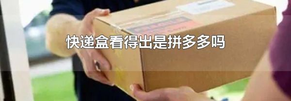 快遞盒看得出是拼多多嗎