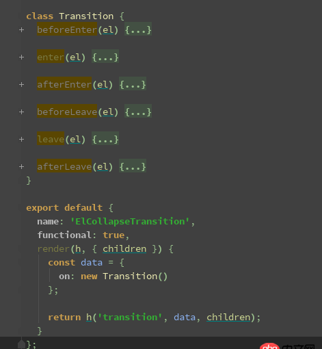 javascript - Vue2 的自己寫transition組件，為啥使用new class的方法無法綁定