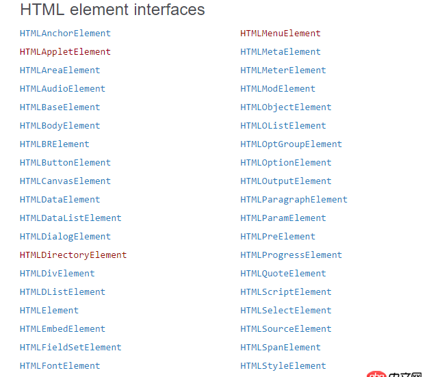 javascript - 在js中，dom對象的屬性和方法都是繼承自哪里？