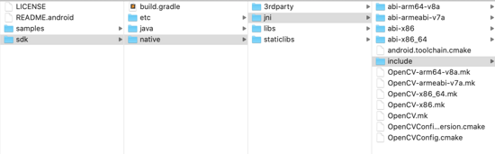 Android 通過cmake的方式接入opencv的方法步驟