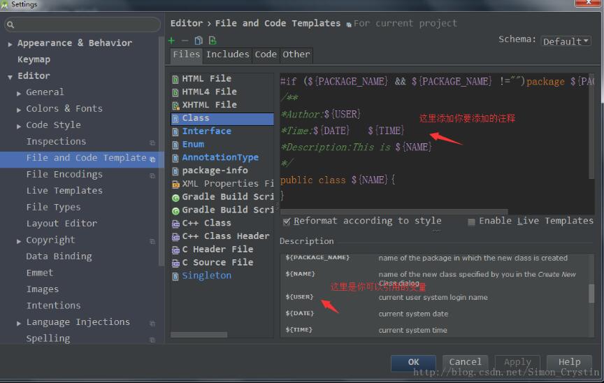 Android Studio自定義萬能注釋模板與創建類,方法注釋模板操作