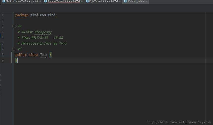 Android Studio自定義萬能注釋模板與創建類,方法注釋模板操作