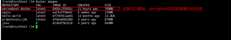 使用docker在linux環(huán)境中部署springboot包的教程