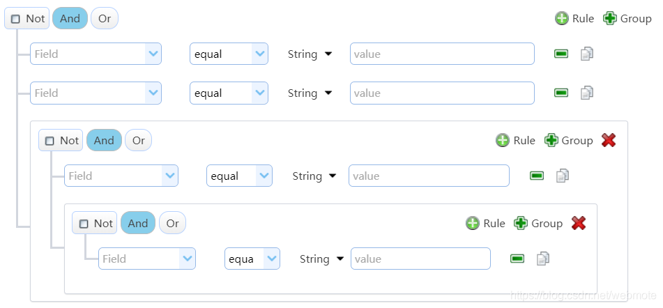 Vue實現動態查詢規則生成組件