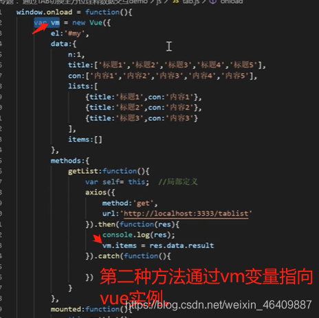 VUE的tab頁面切換的四種方法