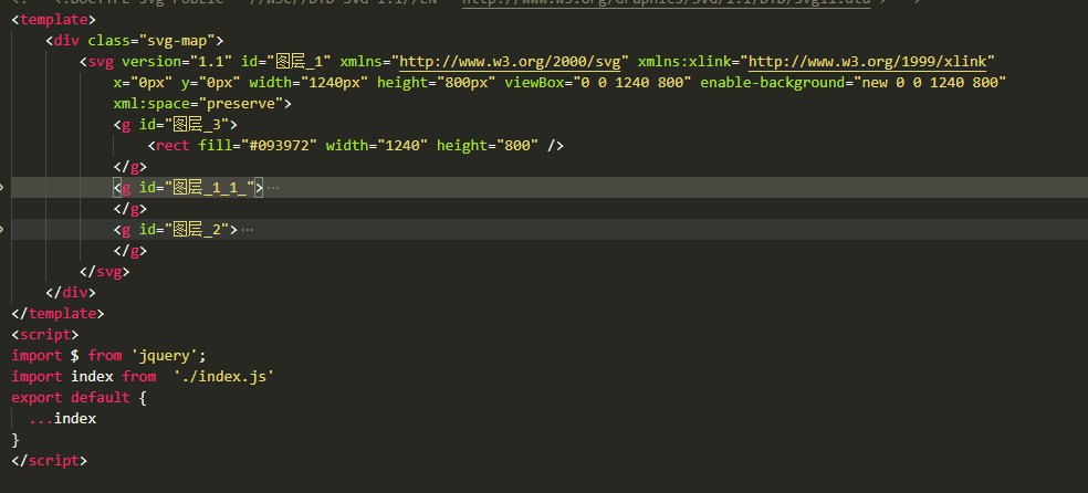 vue項目里面引用svg文件并給svg里面的元素賦值