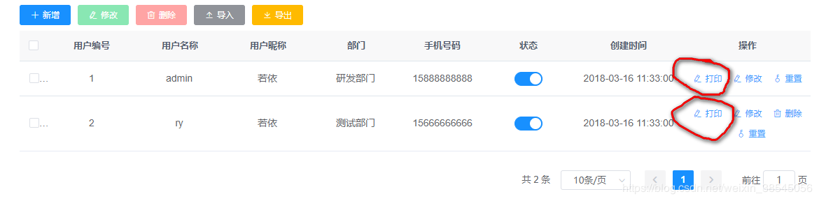 Vue實現(xiàn)瀏覽器打印功能的代碼