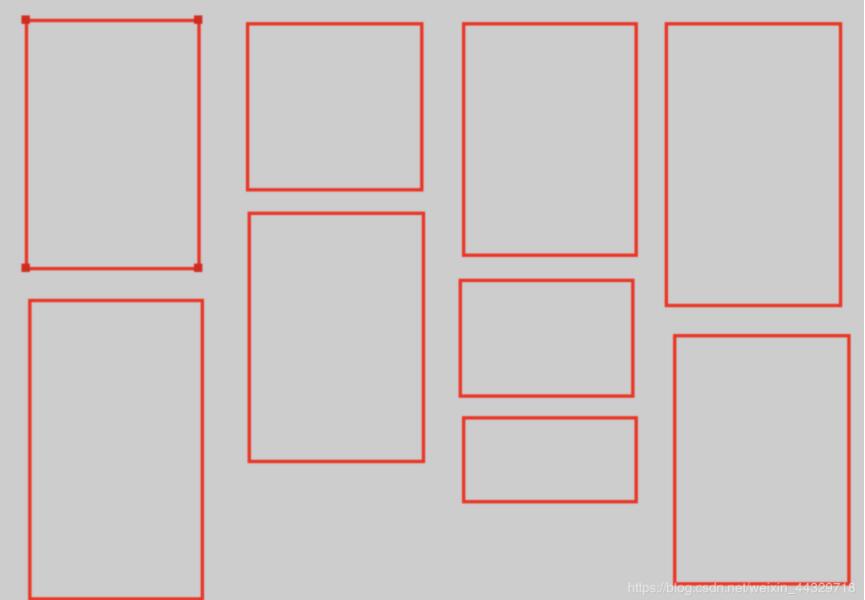 vue實現簡單瀑布流布局