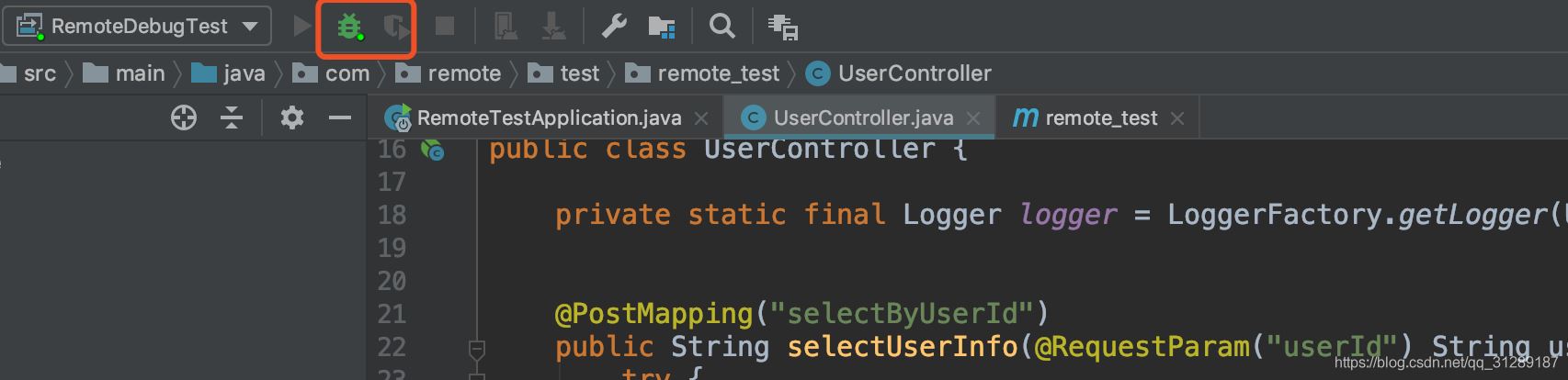 springboot使用IDEA遠(yuǎn)程Debug